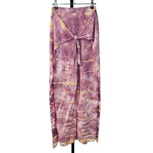 Revolve Young Fabulous & Broke Womens Fauna Pants Size Large Split Leg  Tie Dye